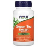 Экстракт зеленого чая, Green Tea, Now Foods, 400 мг, 100 вегетарианские капсулы