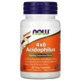 Пробиотики, 4x6 Acidophilus, Now Foods, 60 растительные капсулы