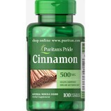 Кориця, Cinnamon, Puritan's Pride, 500 мг, 100 капсул