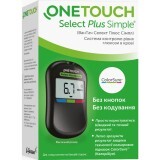 Система контролю рівня глюкози в крові (глюкометр) One Touch Select Plus Simple (Ван Тач Селект Плюс Сімпл) 1 шт