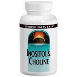 Холін і Інозитол, Inositol Choline, Source Naturals, 800 мг, 100 таб.