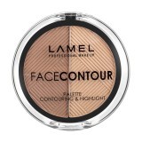 Пудра для скульптурування обличчя Face Contour Palette 401, Lamel Professional
