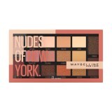 Палетка теней для век с 16 оттенков New York Nudes, Maybelline New York