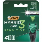 Сменные кассеты Bic Flex 3 Hybrid Sensitive 4 шт.