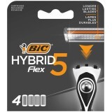 Сменные кассеты Bic Flex 5 Hybrid 4 шт.