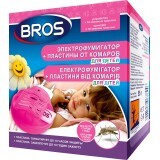 Фумигатор Bros + 10 пластин против комаров для детей от 1 года