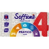 Паперові рушники Soffione Pratico Multi 2 шари 4 рулони