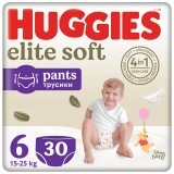 Підгузник Huggies Elite Soft 6 (15-25 кг) Mega 30 шт