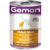 Консерви для собак Gemon Dog Wet Mini Adult шматочки з куркою та рисом 415 г