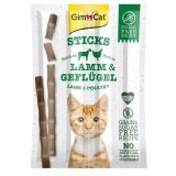 Ласощі для котів GimCat М'ясні палички ягня, курка 4 шт