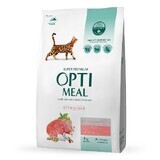 Сухий корм для котів Optimeal для стерилізованих/кастрованих з яловичиною та сорго 4 кг