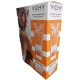 Набор Vichy Capital Soleil: Солнцезащитное мягкое водостойкое молочко для чувствительной кожи детей, SPF50, 300 мл + Косметичка