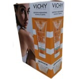 Набор Vichy Capital Soleil Водостойкое молочко с гиалуроновой кисл.SPF50+, 200 мл + Косметичка