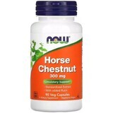 Конский каштан 300 мг, Horse Chestnut, Now Foods, 90 вегетарианских капсул