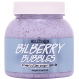 Сахарный скраб с маслом ши и перлитом Hollyskin Bilberry Bubbles, 300 мл