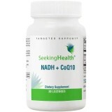 Поддержка Энергии, вкус апельсина, NADH + CoQ10, Seeking Health, 30 леденцов