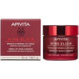 Крем-ліфтинг Apivita Wine Elixir легкої текстури для боротьби зі зморшками та підвищення пружності, 50 мл