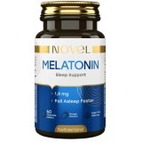 Мелатонін 1,5 мг, Novel, вітаміни для сну, 60 жувальних капсул