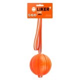 Іграшка для собак Liker Line М'ячик зі стрічкою 9 см