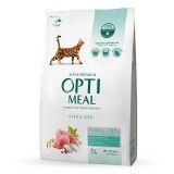 Сухой корм для кошек Optimeal для стерилизованных/кастрированных индейка и овес 4 кг
