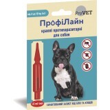 Капли для животных ProVET ПрофиЛайн от блох и клещей для собак весом 4-10 кг 1 мл