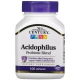 Суміш пробіотиків, Acidophilus, 21st Century, 100 капсул