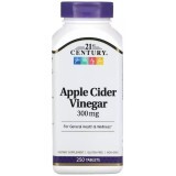 Яблучний оцет, 300 мг, Apple Cider Vinegar, 21st Century, 250 таблеток