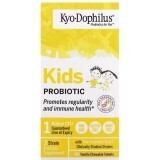 Пробиотик для детей, вкус ванили, Kids Probiotic, Kyolic, 60 жевательных таблеток