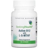 Вітамін B12 з L-5-MTHF, смак вишні, Active B12 With L-5-MTHF, Seeking Health, 60 жувальних таблеток