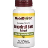 Екстракт насіння грейпфрута, 250 мг, Grapefruit Seed Extract, NutriBiotic, 60 капсул