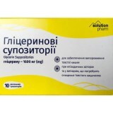 Гліцеринові супозиторії ректальні Solution Pharm по 1600 мг, №10