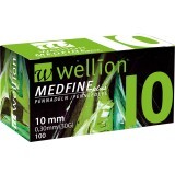 Иглы для инсулиновых шприц-ручек Wellion MEDFINE plus 0,30 мм (30G) x 10 мм, 100 шт.