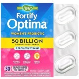 Пробиотики для женщин с отсроченным высвобождением, 50 млрд КОЕ, Fortify Optima, Women's Probiotic, 50 Billion, Nature's Way, 30 вегетарианских капсул