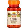 Комплекс витаминов B, B-Complex, Sundown Naturals, 100 таблеток