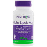 Диетическая добавка Natrol Альфа-липоевая кислота, 600 мг, 45 таблеток