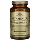 Дієтична добавка Solgar Вітамін Д3, 5000 МО, 240 вегетаріанських капсул