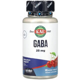 Дієтична добавка KAL ГАМК, смак вишні, 25 мг, 120 мікро таблеток