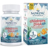 Дієтична добавка Nordic Naturals Омега-3, ДГК і ЕПК для дітей 3-6 років, смак ягід, 636 мг, 90 гелевих міні капсул