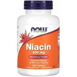 Ніацин 500 мг Now Foods, 250 таблеток