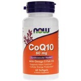 Коэнзим Q10 60 мг из Омега-3 Now Foods, 60 гелевых капсул