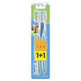 Зубна щітка Oral-B 1 - 2 - 3 Чистота Свіжість Сила Clean Fresh Strong 40 середньої жорсткості 2 шт 