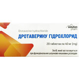 Дротаверина гидрохлорид Solution Pharm таблетки по 40 мг №20