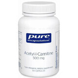 Дієтична добавка Pure Encapsulations Ацетил-L-карнітин, 500 мг, 60 капсул