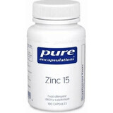 Дієтична добавка Pure Encapsulations Цинк, 15 мг, 180 капсул