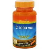 Дієтична добавка Thompson Вітамін С (шипшина, ацерола), 1000 мг, 30 вегетаріанських таблеток