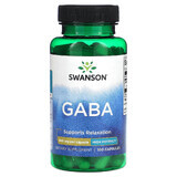 ГАМК гамма-аминомасляная кислота Swanson GABA 500 mg капсулы №100