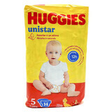Підгузники для дітей Huggies Unistar унісекс розмір Junior 5 від 11 до 25 кг 14 шт