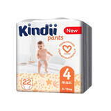 Подгузники-трусики детские Kindii Pants размер 4 от 9 до 15 кг 22 шт