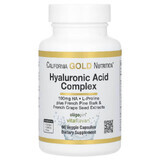 Комплекс з гіалуроновою кислотою, Hyaluronic Acid Complex, California Gold Nutrition, 60 вегетаріанських капсул