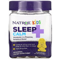 Здоровый сон ребенка, вкус клубники, Kids, Sleep + Calm, Ages 4 + Up, Natrol, 60 жевательных конфет